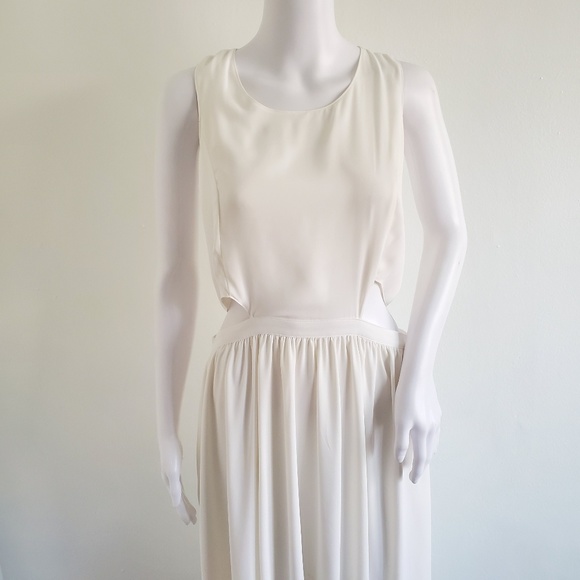 Lovers +Friends Cut Out Hi Low Maxi Dress Size L - Picture 3 of 8